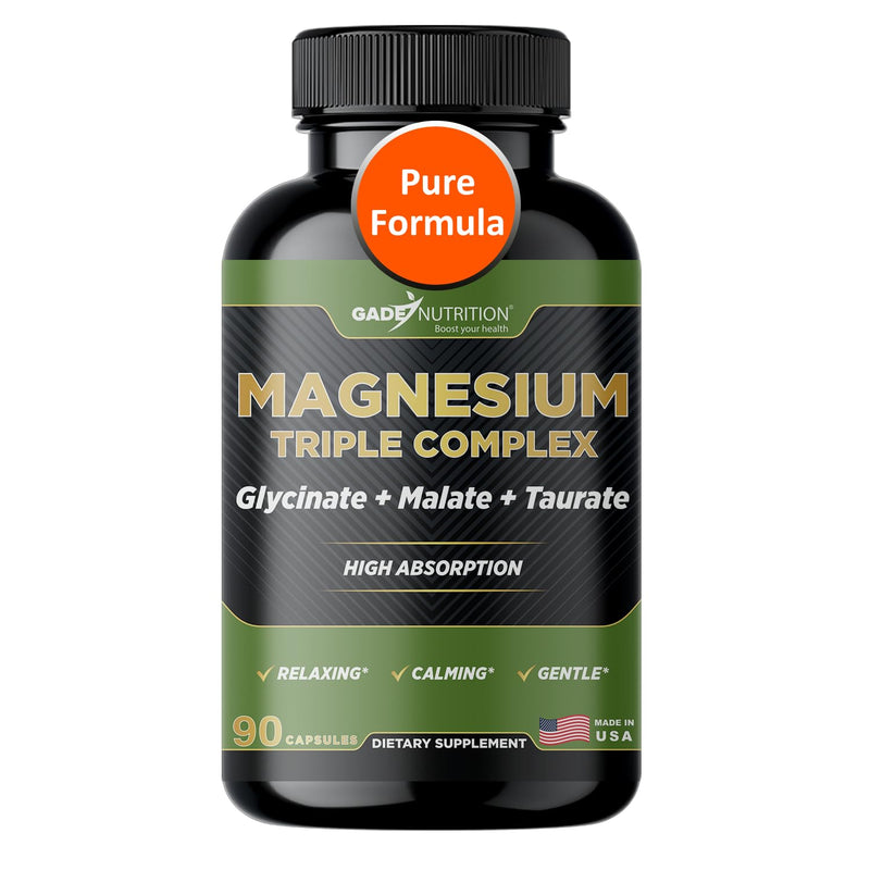 Gade Nutrition Magnesium Triple Complex | Glycinate, Malate & Taurate