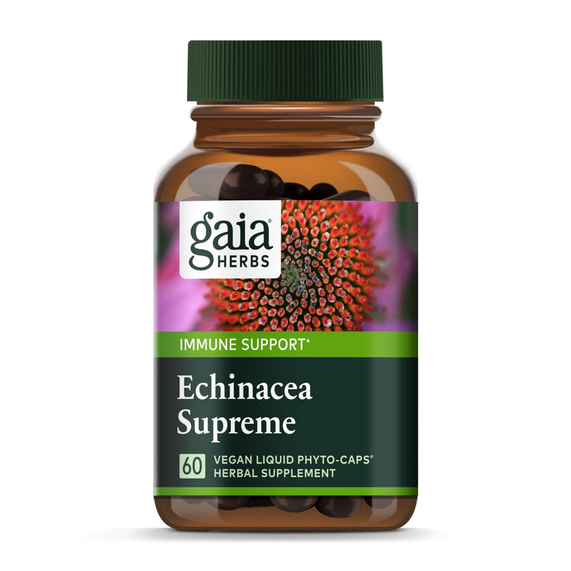 Gaia Herbs Echinacea Supreme – Immune Support (60 Vegan Caps)