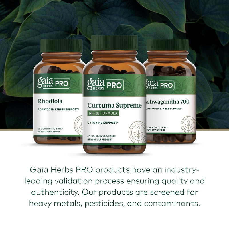 GAIA HERBS PRO Curcuma Supreme NF-kB Immune Support | Turmeric + Black Pepper - 120 Caps