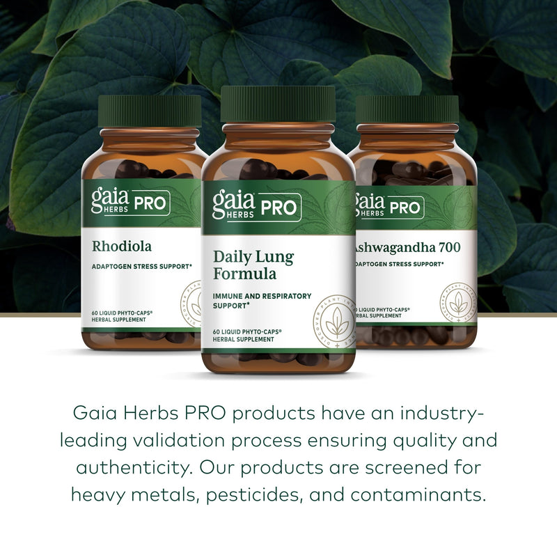 GAIA HERBS PRO Daily Lung Formula - Respiratory & Immune Support (60 Servings)