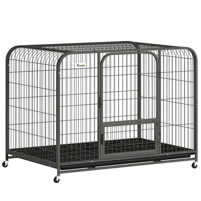 PawHut Heavy Duty Dog Crate,116 x 77 x 88 cm, Large Dog Cage for Small to Large Breeds