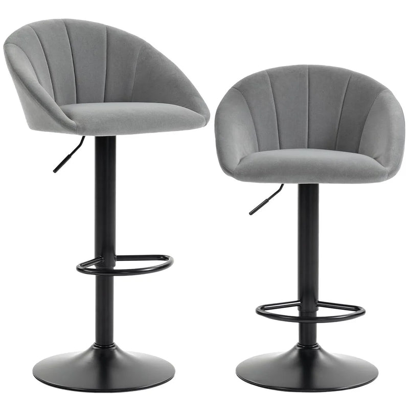 HOMCOM stool counter backs