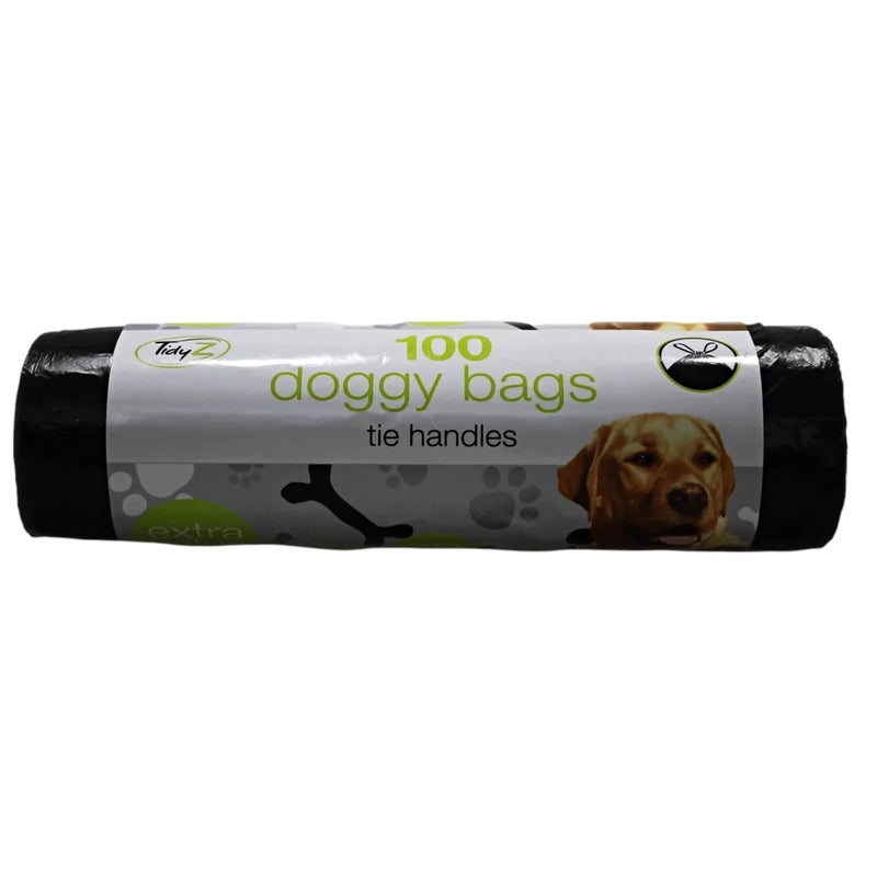 Doggy Bags With Tie Handles 100 Piece