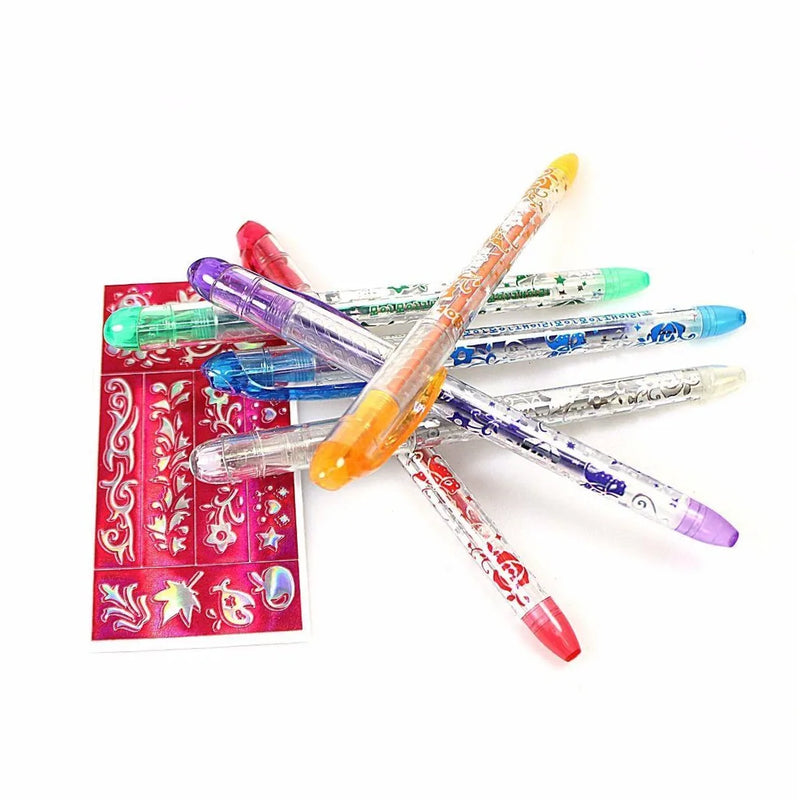 Tattoo Gel Pens Stencils And Pattern Gift Set Body Art
