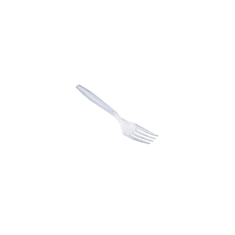Plastic Clear Disposable Party Bbq Forks 40 Pack