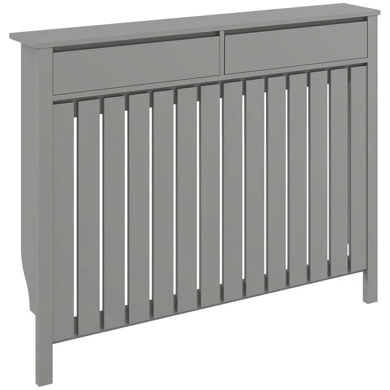 HOMCOM 93 x 119cm Modern Radiator Cover - Grey