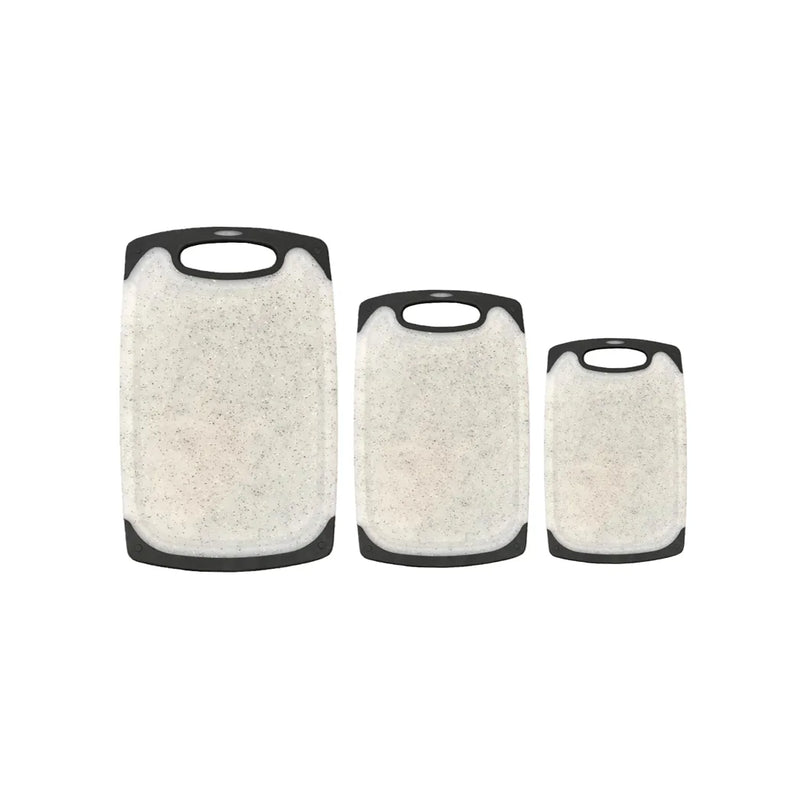 Plastic Chopping Board With Speckled Design Set Of 3 Assorted Sizes