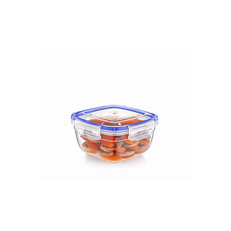 Square Clear Plastic Food Storage Container With Sealing Lid 275Ml