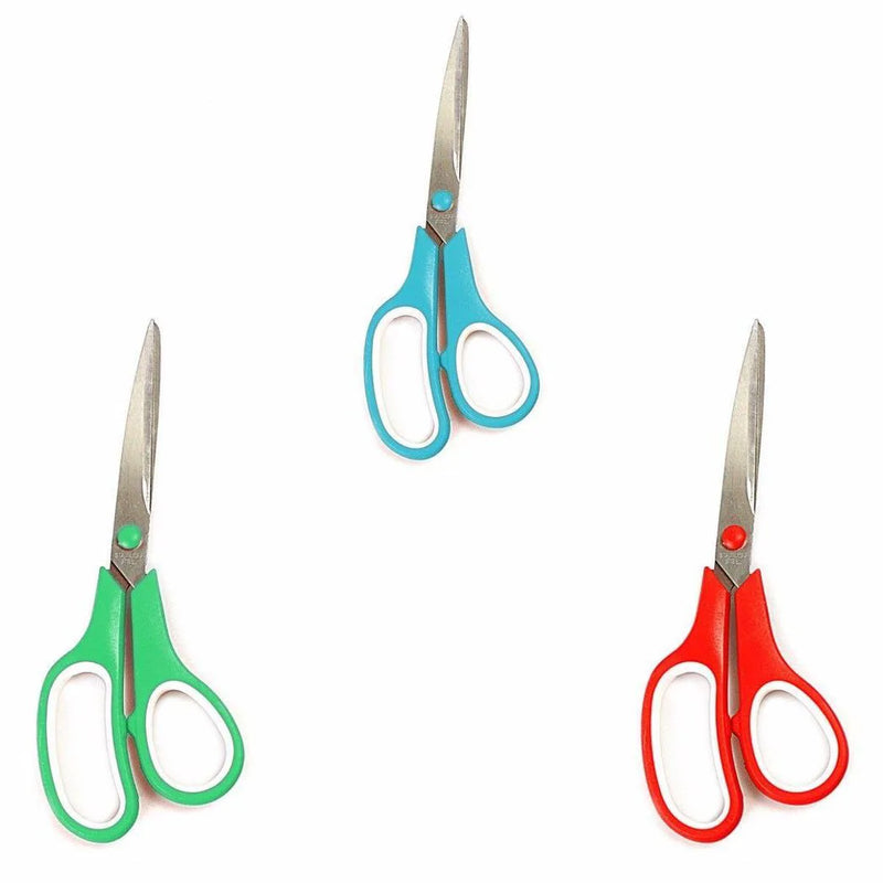 Stainless Steel Comfortable Abs Scissors Assorted Colours