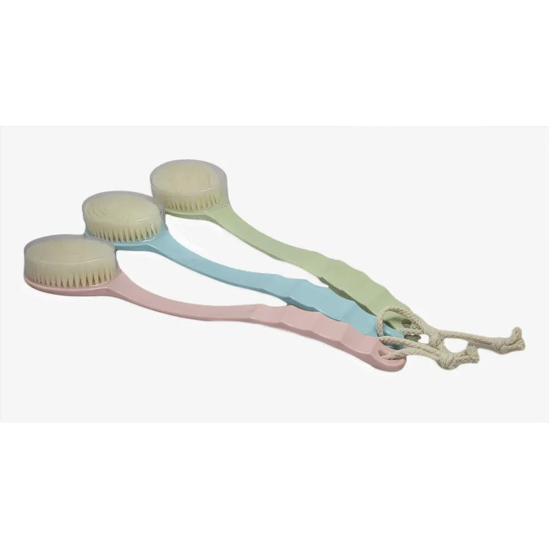 Soft Bristle E x foliating Back Scrubbing Bath Brush With Long Handle Assorted Colours