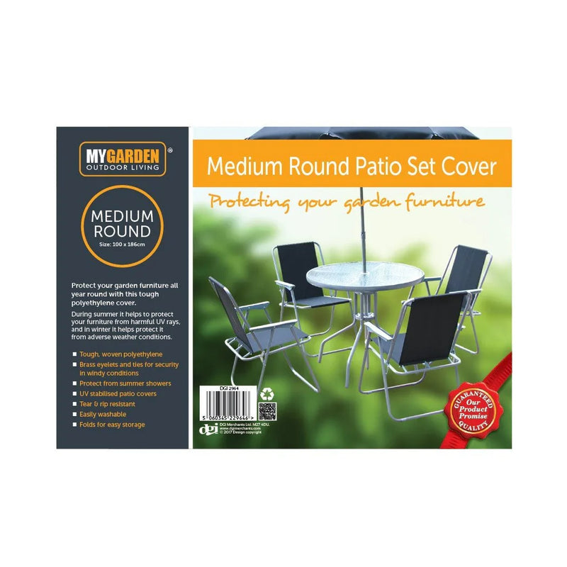 Medium Round Patio Set Cover - 100cm x 186cm