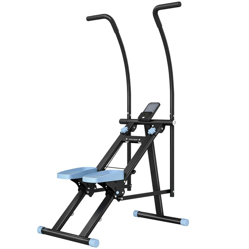 SPORTNOW Stair Stepper for Home Gym Exercise, Vertical Climber Machine with LCD Monitor & Adjustable Pedals for Workout