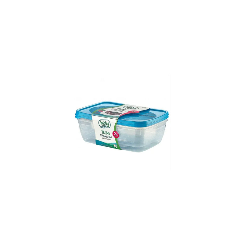 Hobby 2 Piece Trend Rectangular Food Saver – 3 Lt