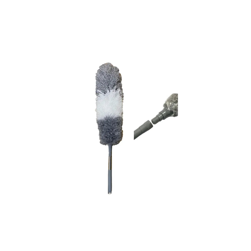 E x tendable Grey White Duster
