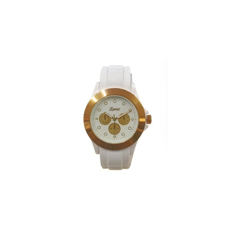 Spirit Ladies Fashion White Dial with Rubber Strap Watch ASPL36 - CLEARANCE NEEDS RE-BATTERY