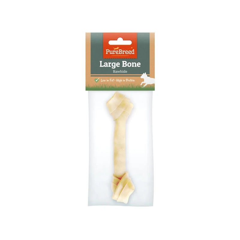 Pet Dog Treats Large Knotted Rawhide Bone