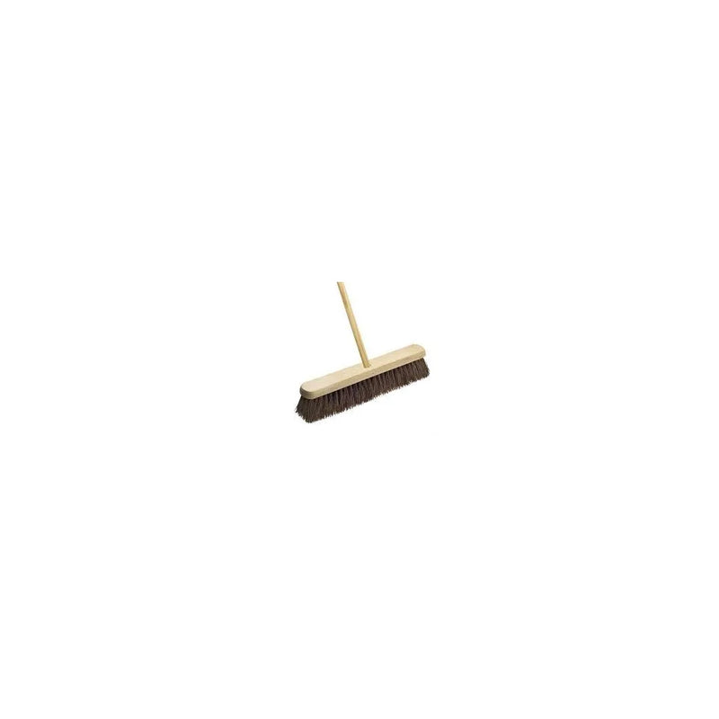 30" Hard Bassine Garden Wooden Broom Brush Sk28384 (Big Parcel Rate)