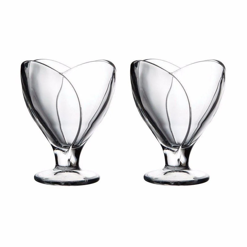 Pb Iceville Glass Ice Cream Cups Pack Of 2 (Parcel Plus Rate)