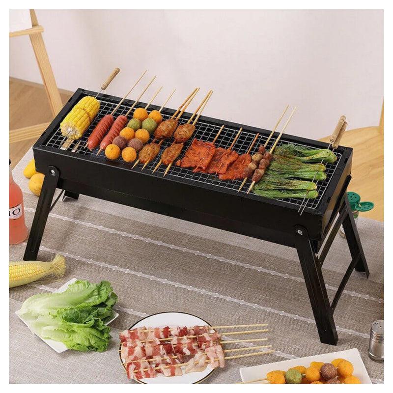 Large Portable Folding BBQ Grill Charcoal Barbecue Outdoor Patio Garden Party