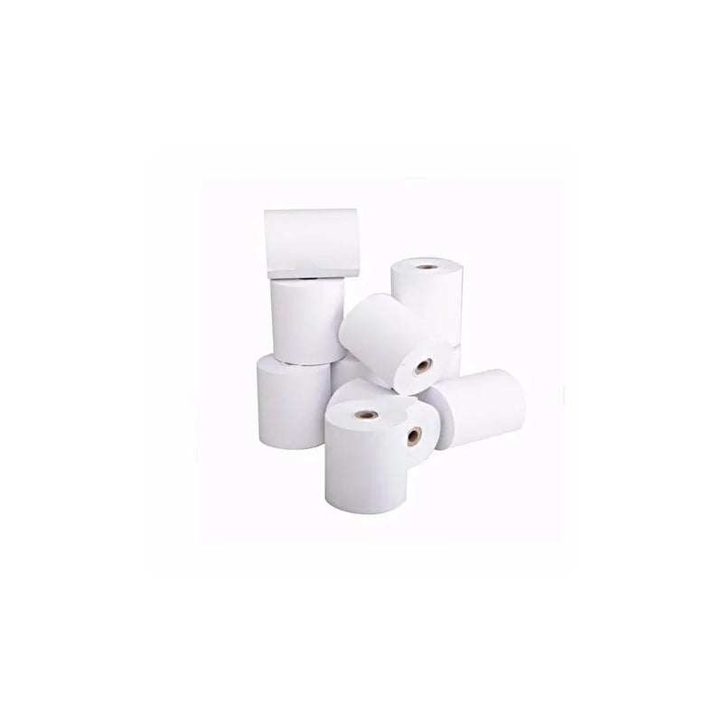 White Cash Register Card Pin Machine Thermal Receipt Paper Roll Pack Of 10