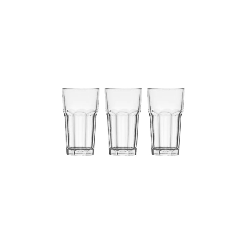 Omroc Rise Drinking Glasses Tumbler 330Ml Pack Of 3 (Parcel Plus Rate)