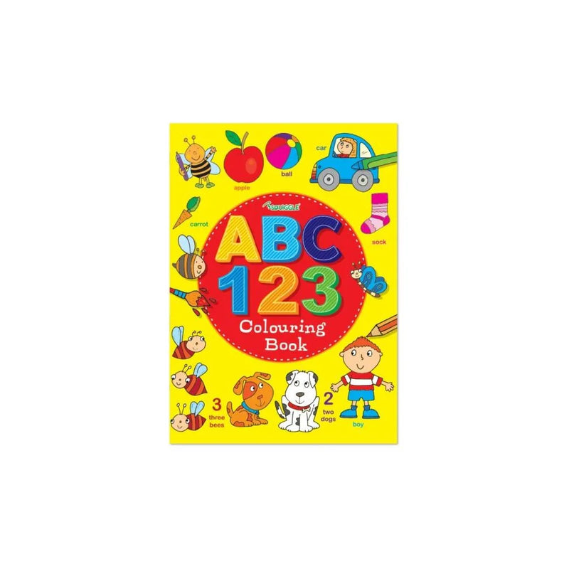 A4 My Brilliant Abc 123 Children'S Colouring Book