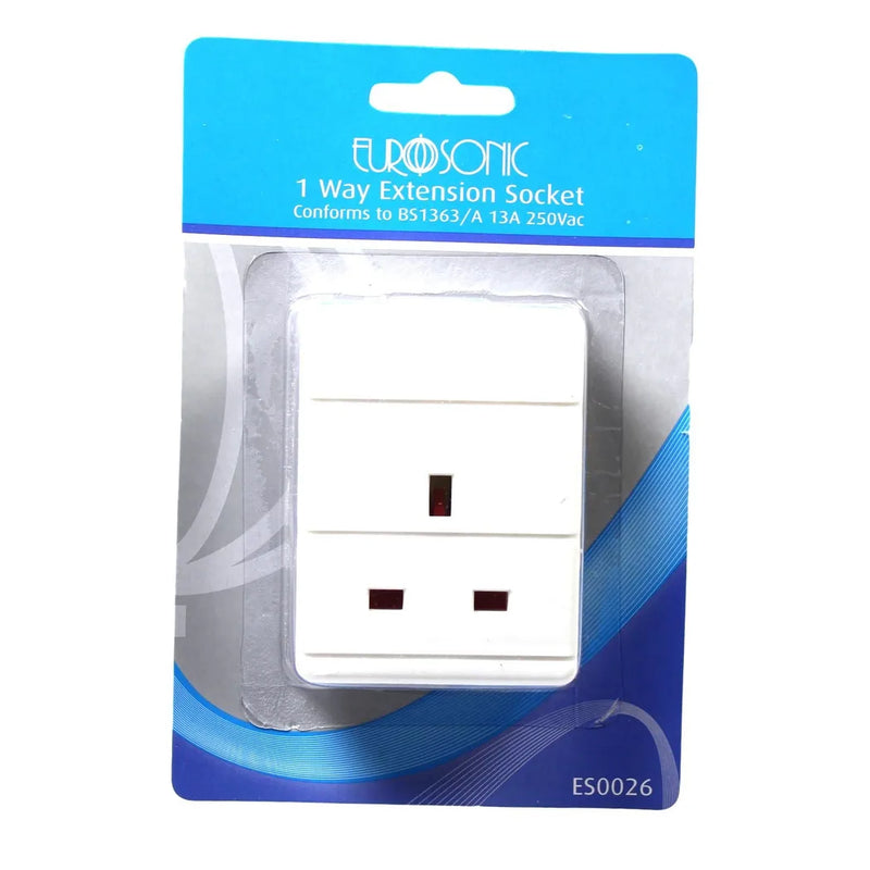 Eurosonic 1 Way E x tension Socket Diy Conforms To Bs1363 A 13A 250Vac