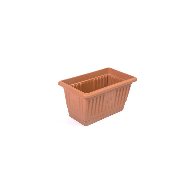 Plastic Rectangle Balcony Flower Pot Container Small