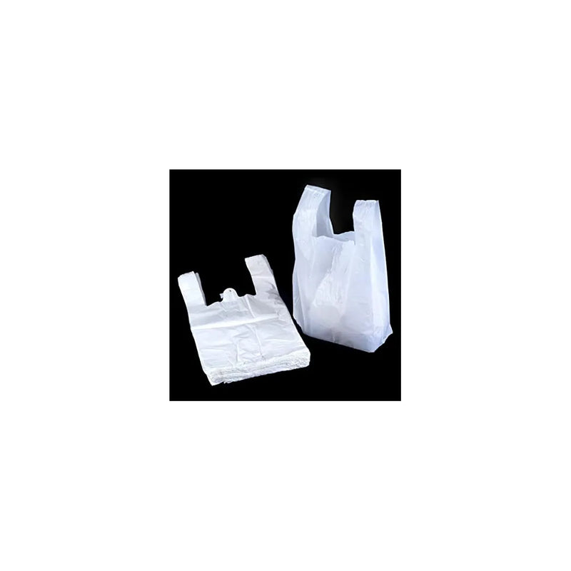 Premium Large White Vest Style Plastic Carriers Shopping Bags (800 Pieces) Wp7 Fig