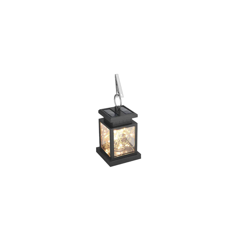 Solar Powered Lantern With Peg Clip Garden Decoration Light Fairy Light Stars Design