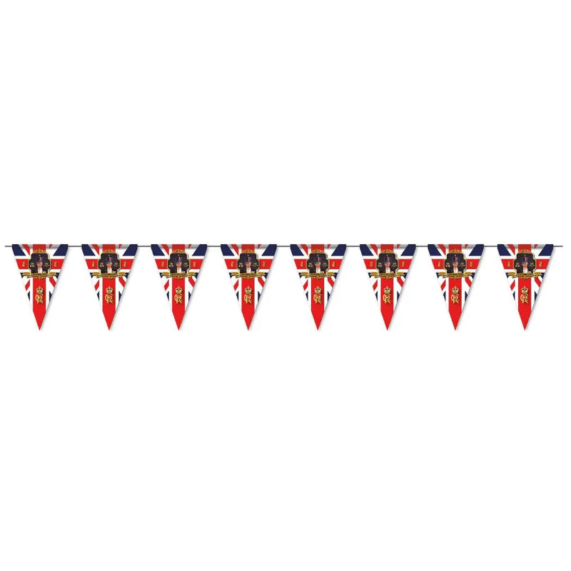 Coronation "His Majesty King Charles Iii" Bunting 3 Metres King Charles Iii