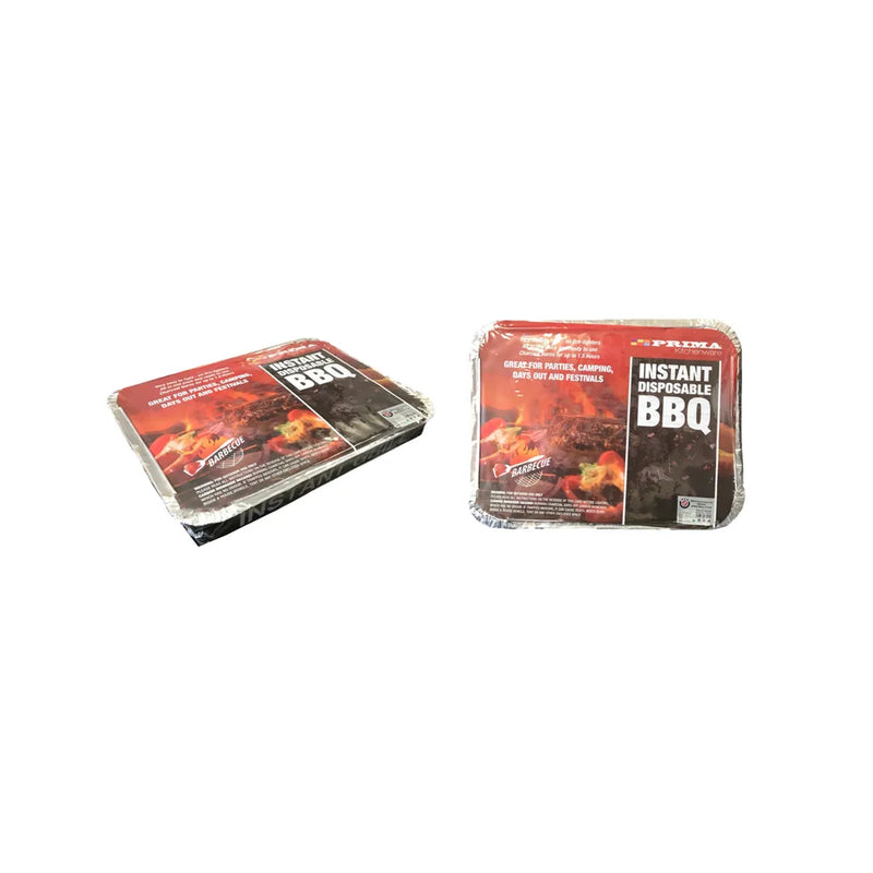 Prima Disposable Aluminium Instant Outdoor Camping Charcoal Bbq Grill 600G