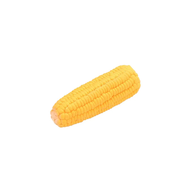 Pet Dog Toy Squeaky Yellow Corn Cob Maize