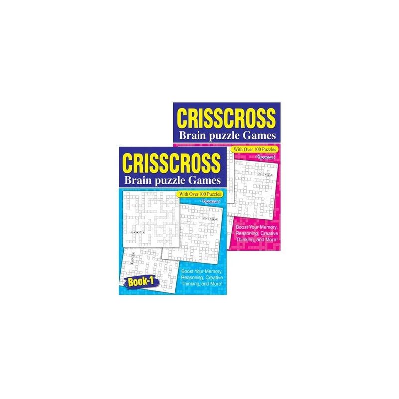Criss Cross Puzzle Book Assorted Designs