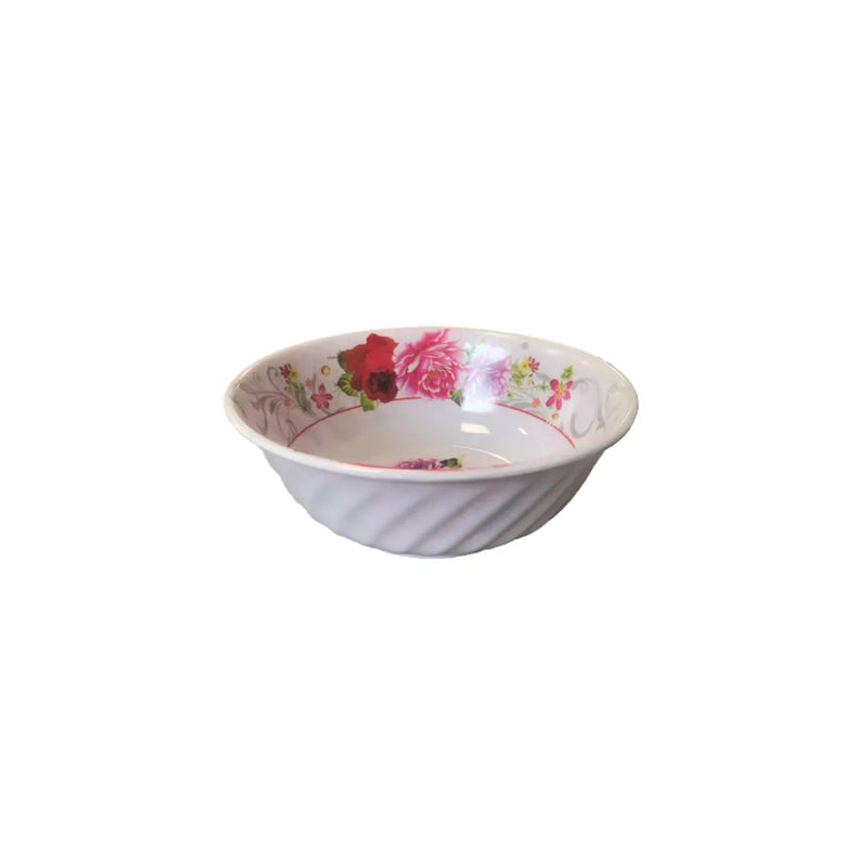 Plastic Bowl With Floral Design Assorted Designs