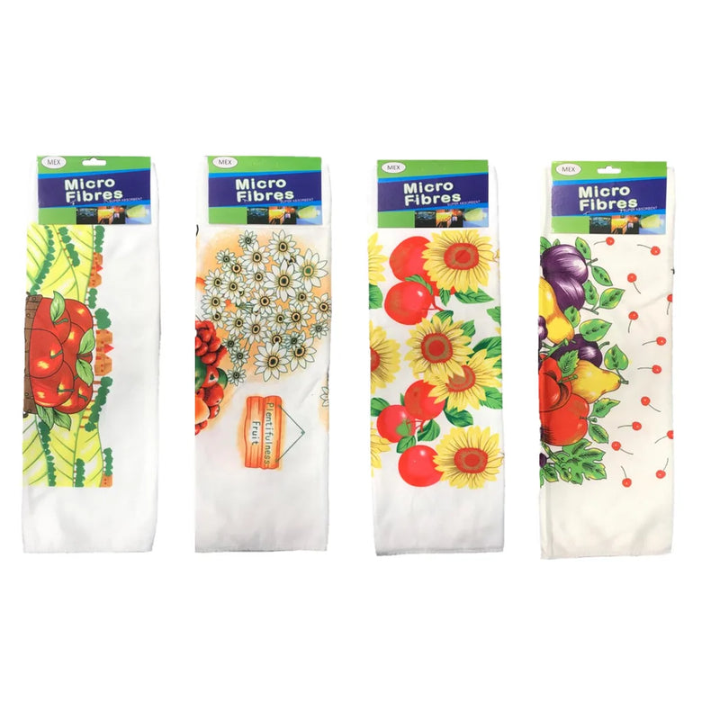 Microfibre Cleaning Cloth With Fruit Print Assorted Designs