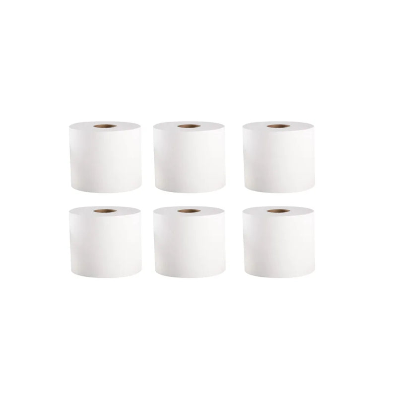 Abzorbe x White Cleaning Centrefeed Paper Roll Pack Of 6