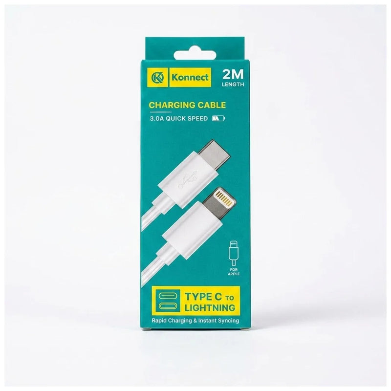 Usb Type – C To Lightning Cable, 2 Metre, 3.0A Fast Charging