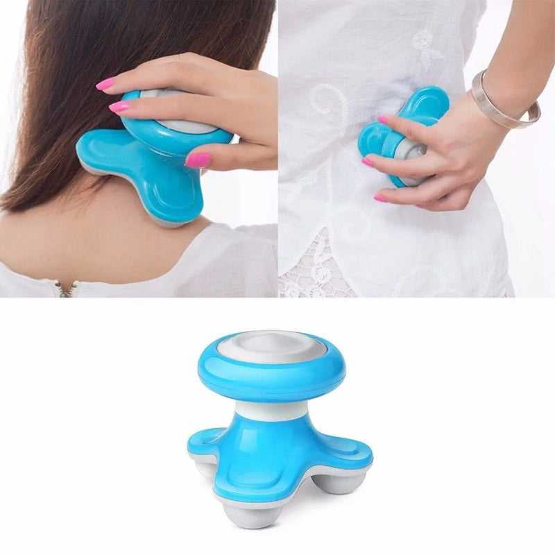 Plastic Frame Mini Electric Massager Assorted Colours