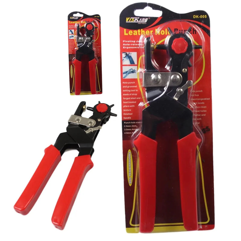 Revolving Leather Belt Hole Puncher Plier Puncher 2.5