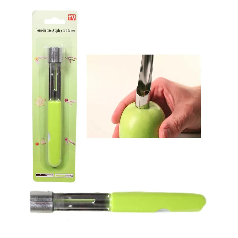 Steel Apple Corer Remover With Plastic Handle Assorted Colours