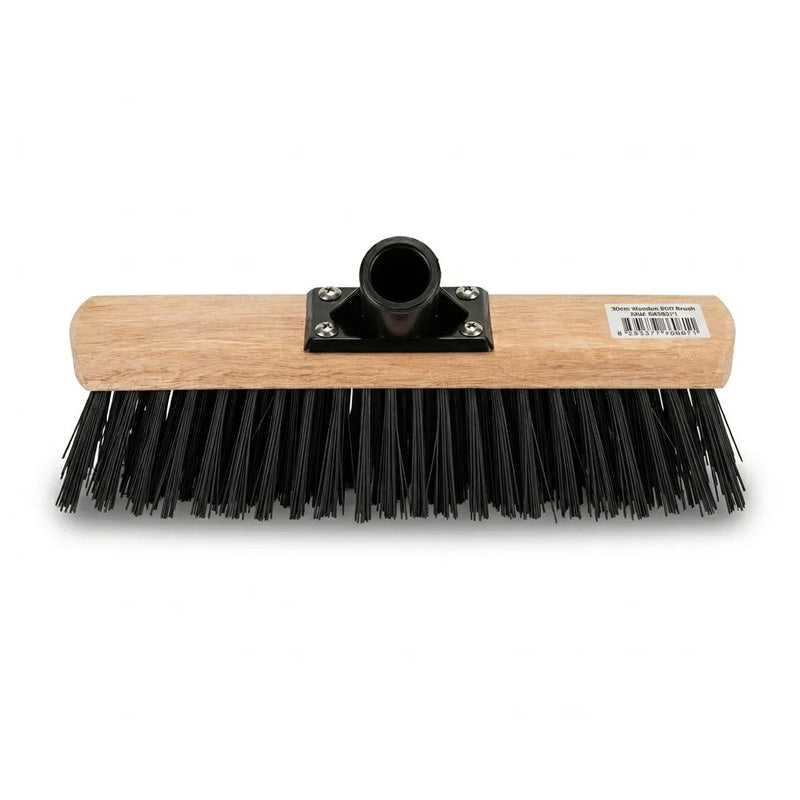 Wooden Stiff Brush Black Bristles, 393G