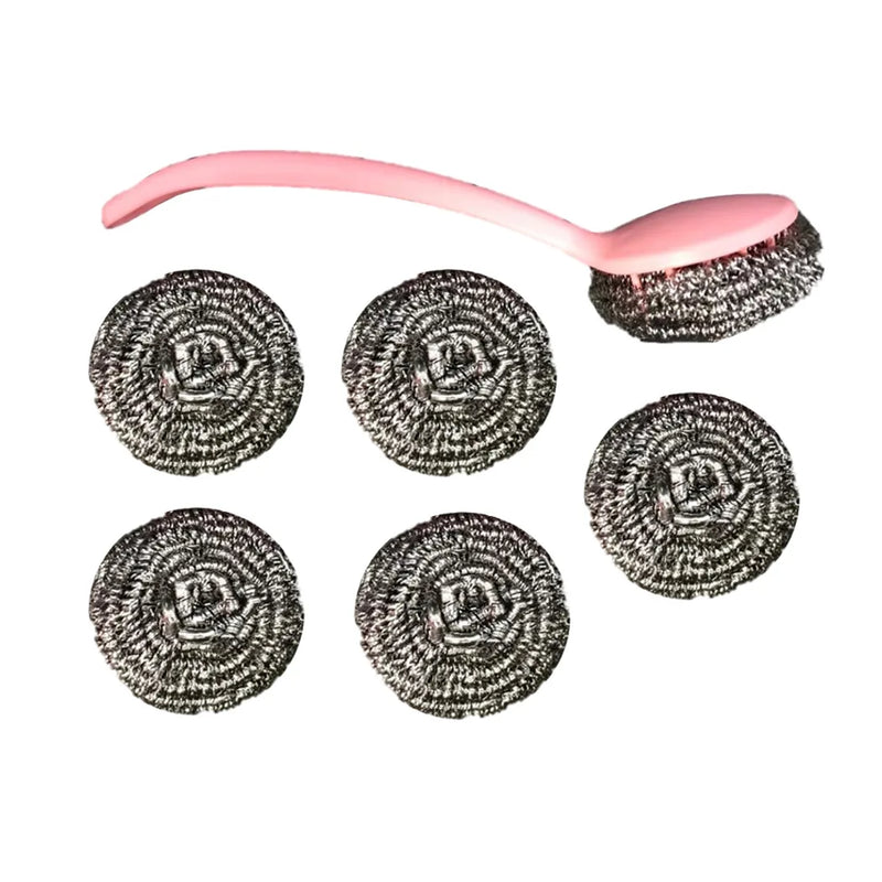 Kitchen Scourers And Brush Pack Of 6