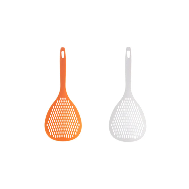 Large Plastic Colander Sieve Spoon Assorted Colours