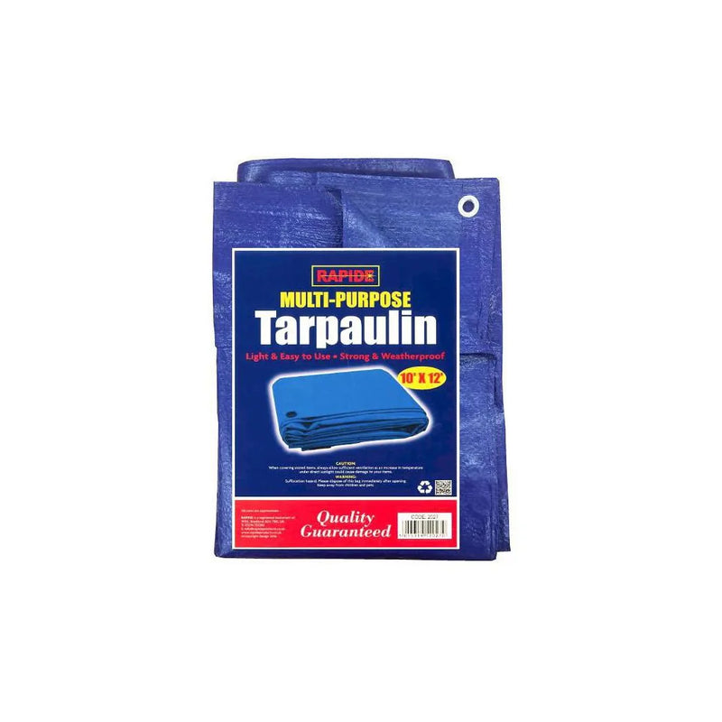 Blue Multipurpose Use Tarpaulin Light Easy And Strong Waterproof Tarpaulin 10' x 12'