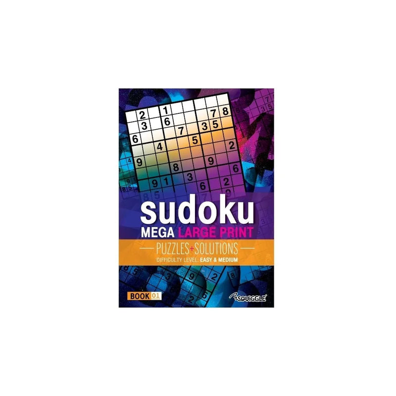 Mega Large Print Modern Sudoku Book 1 Easy & Medium
