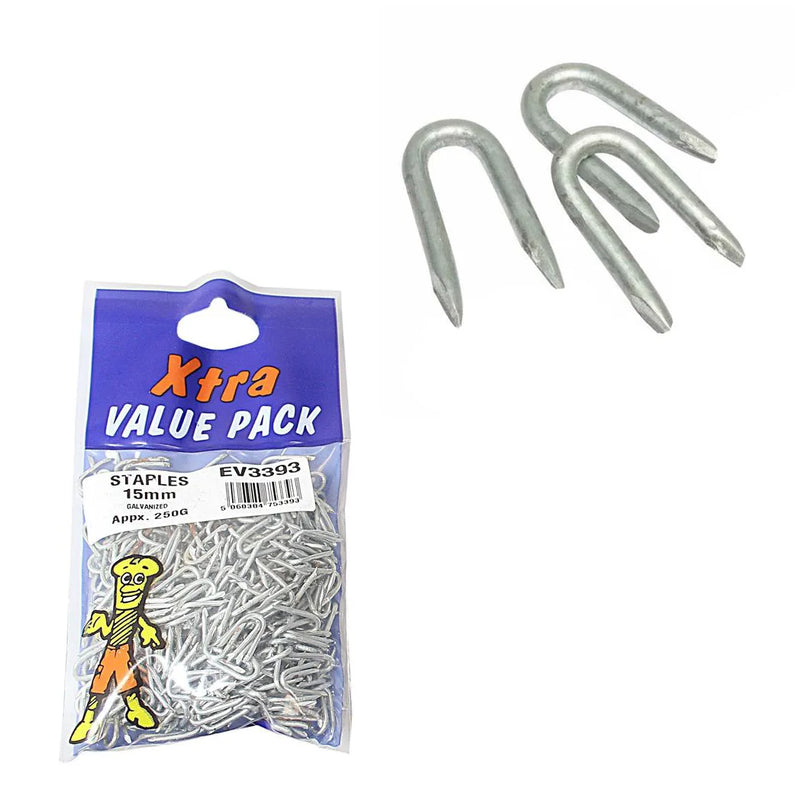 Galvanised Staples x tra Value Diy