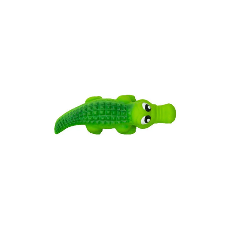 Pet Dog Toy Squeaky Crocodile Alligator Assorted Colours