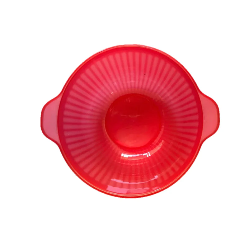 Plastic Bowl With Flat Handle Assorted Colours