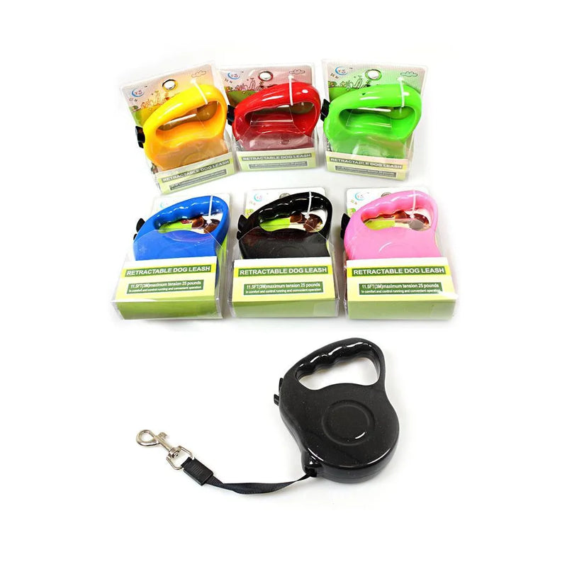 Retractable Dog Leash Lead Assorted Colours